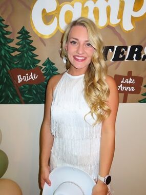 White Fringe Halter ROMPER